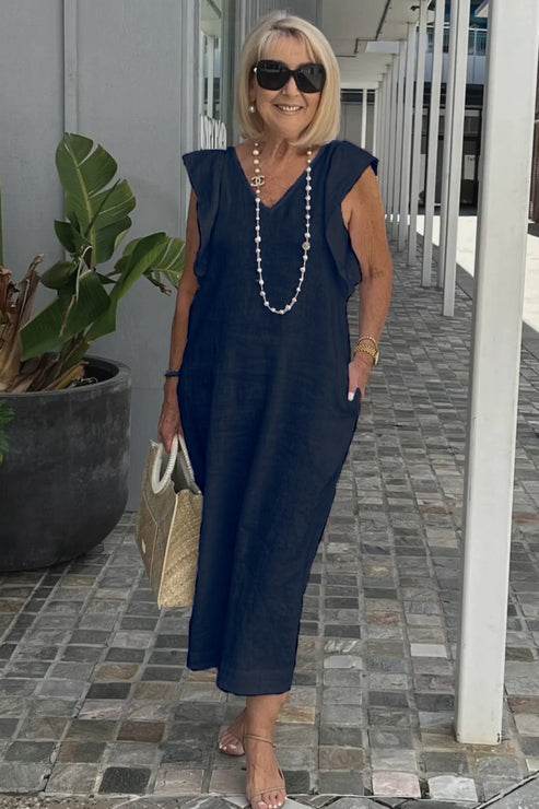 LP | Abito elegante con maniche arricciate