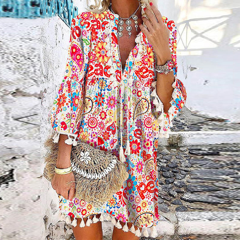 LP | Abito vintage con scollo a V