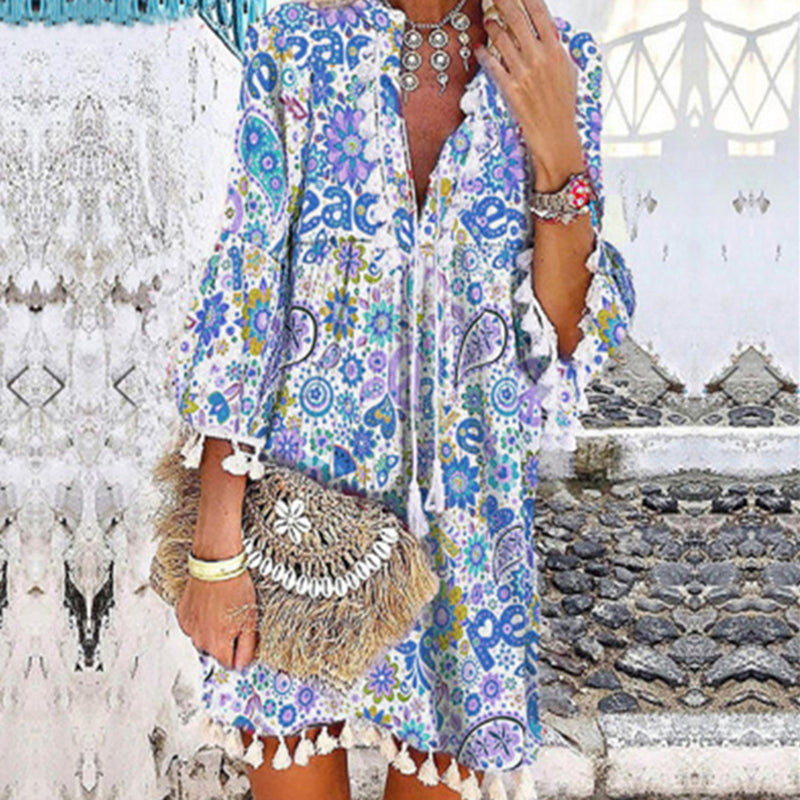 LP | Abito vintage con scollo a V