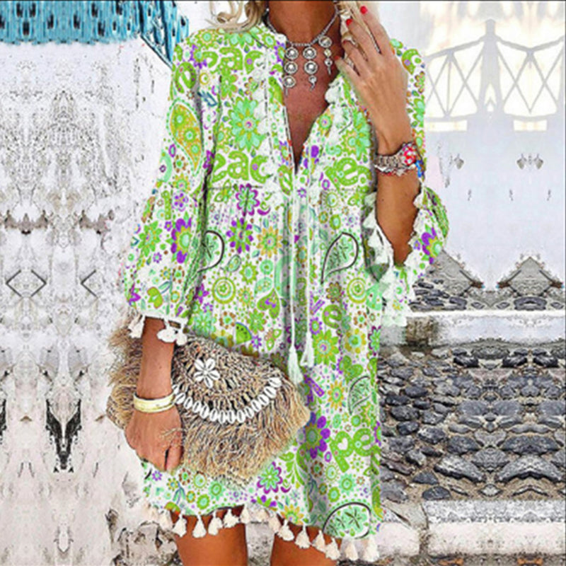 LP | Abito vintage con scollo a V