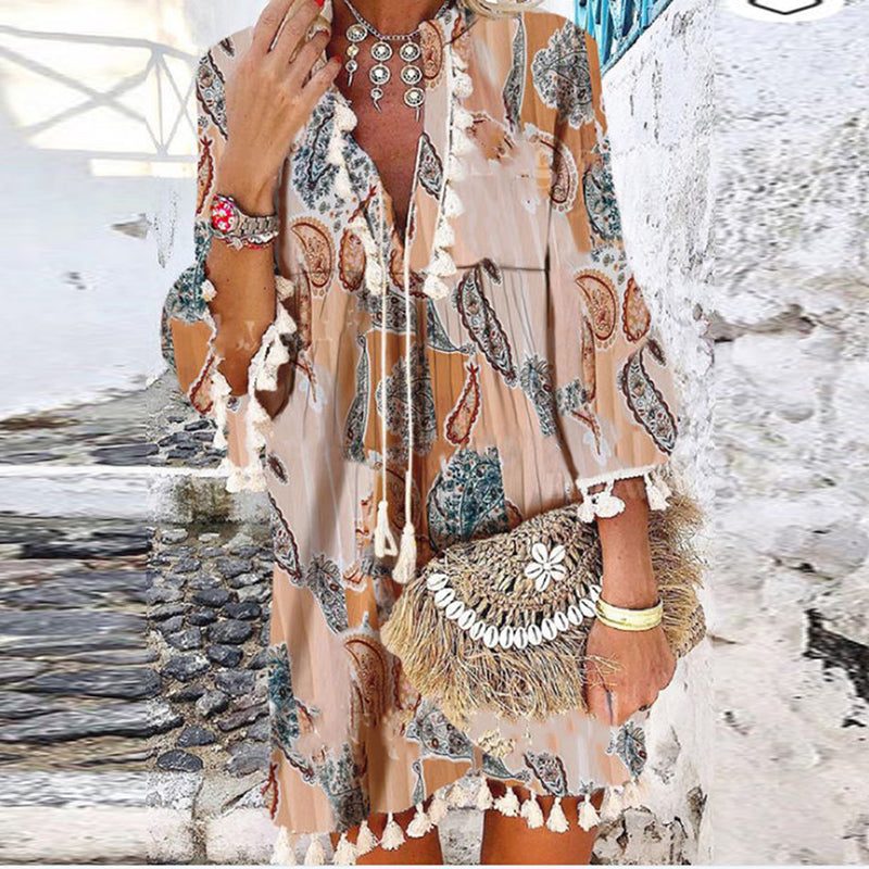 LP | Abito vintage con scollo a V