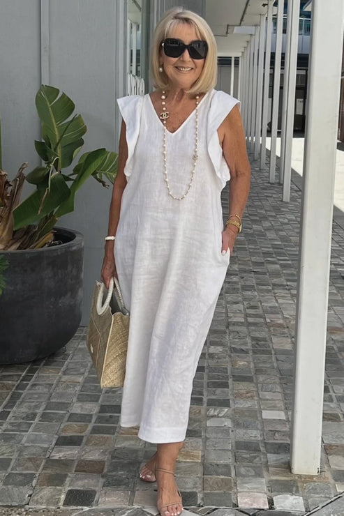 LP | Abito elegante con maniche arricciate