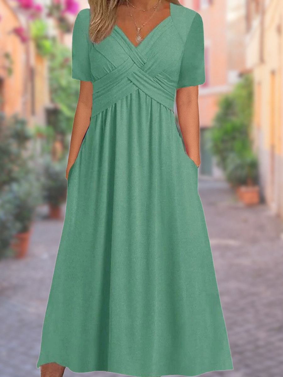LP | Abito midi con tasche laterali