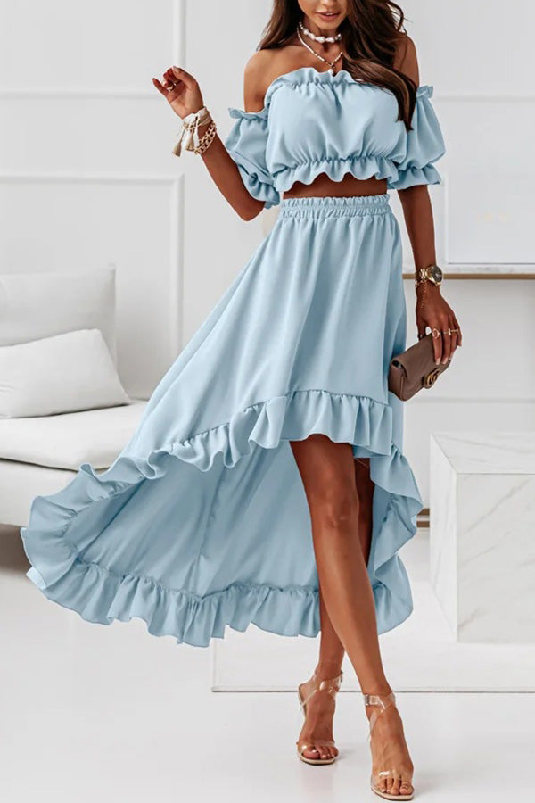 LP | Abito midi off-the-shoulder