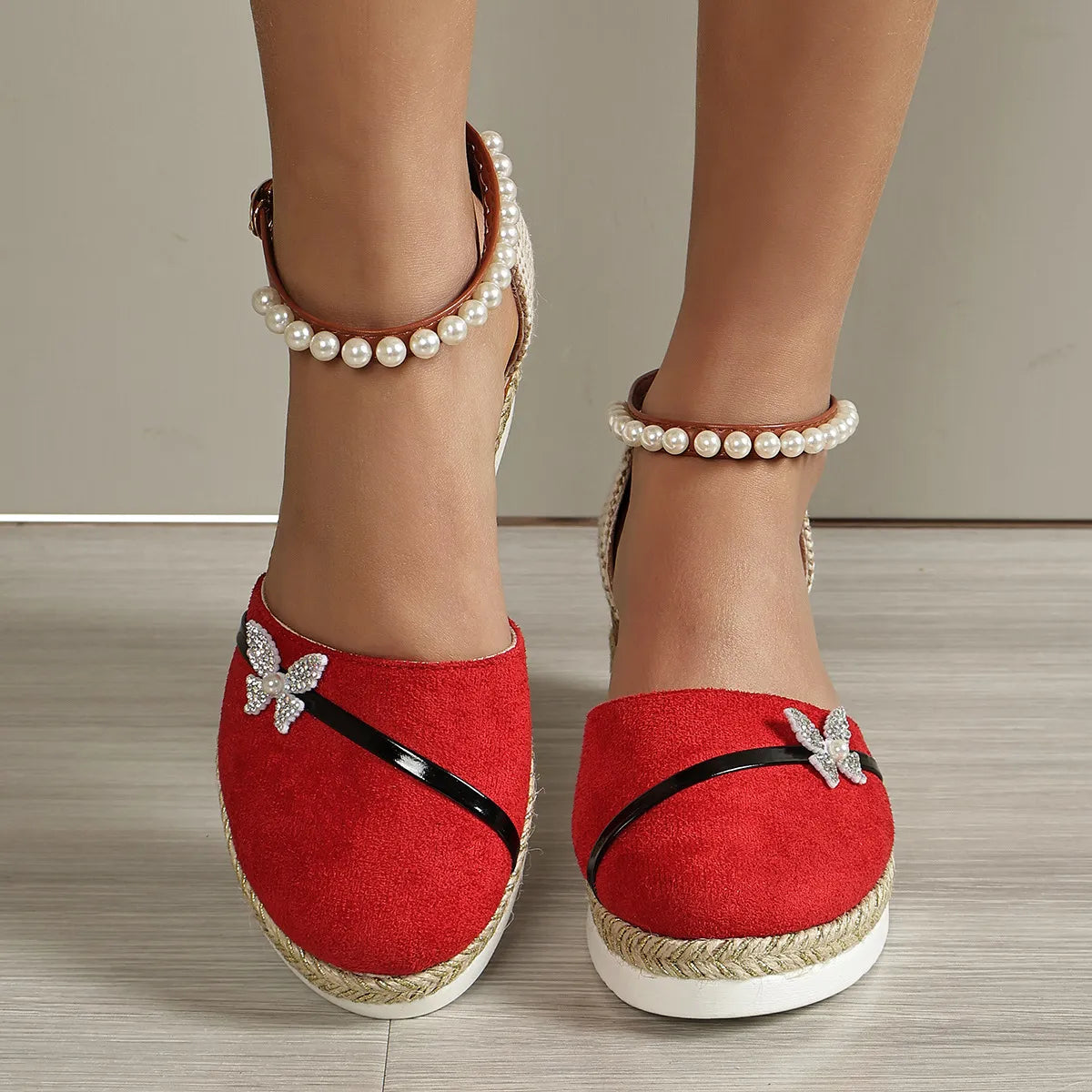 LP | Sandali con zeppa e fiocco per donna