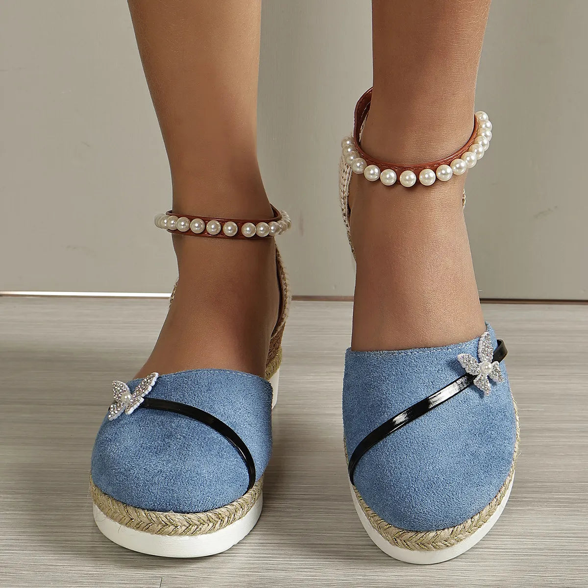LP | Sandali con zeppa e fiocco per donna