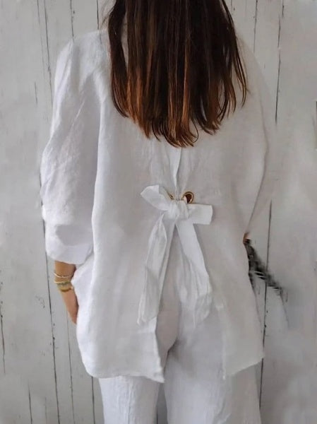 LP | Camicia casual da donna in cotone e lino