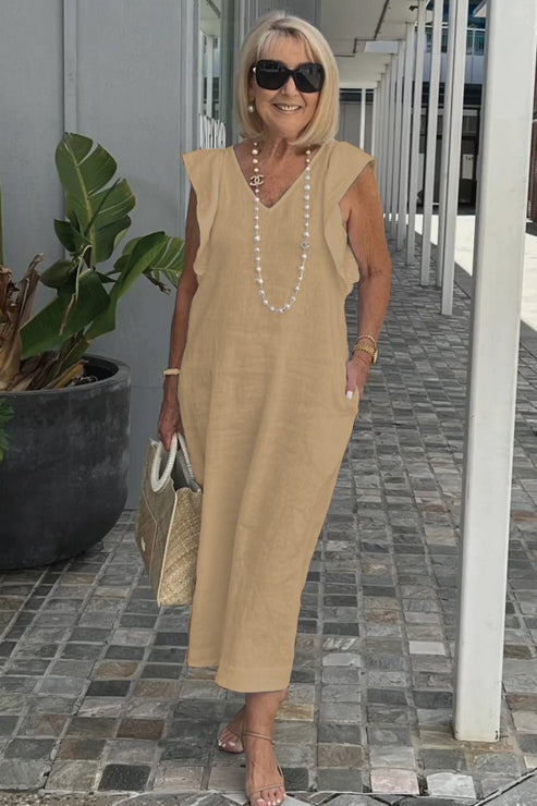 LP | Abito elegante con maniche arricciate