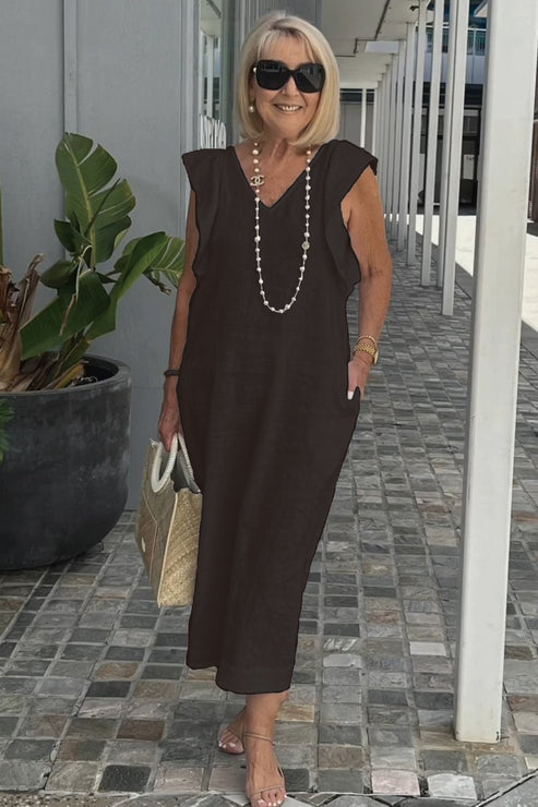 LP | Abito elegante con maniche arricciate
