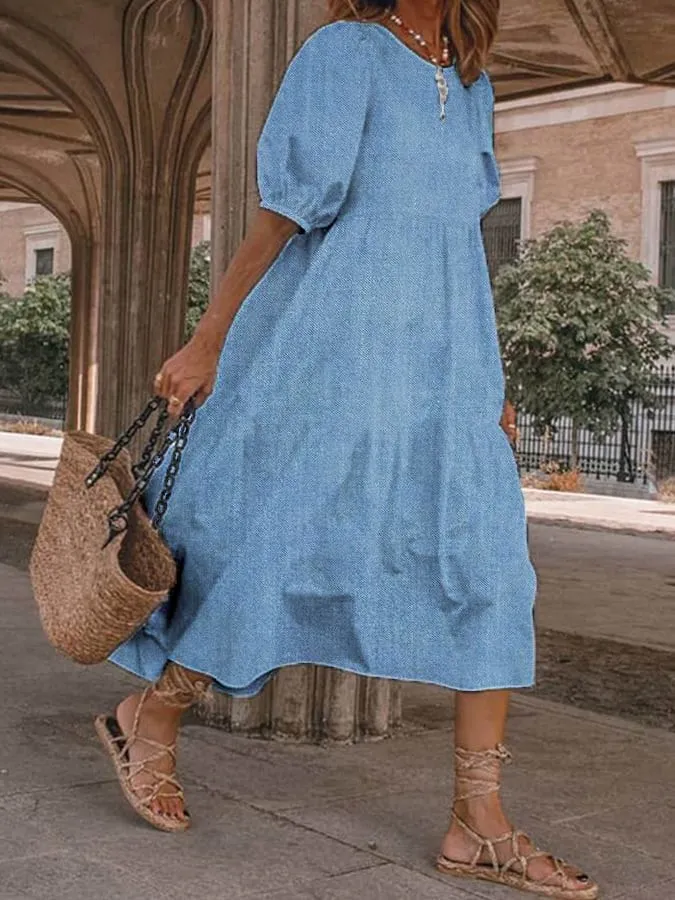 LP | Kayla - Abito casual in denim per donna