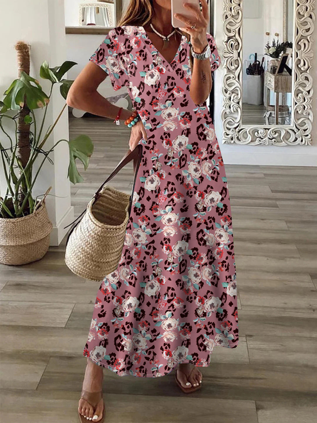 LP | Abito di tendenza con stampa Simian e orlo oversize per donna
