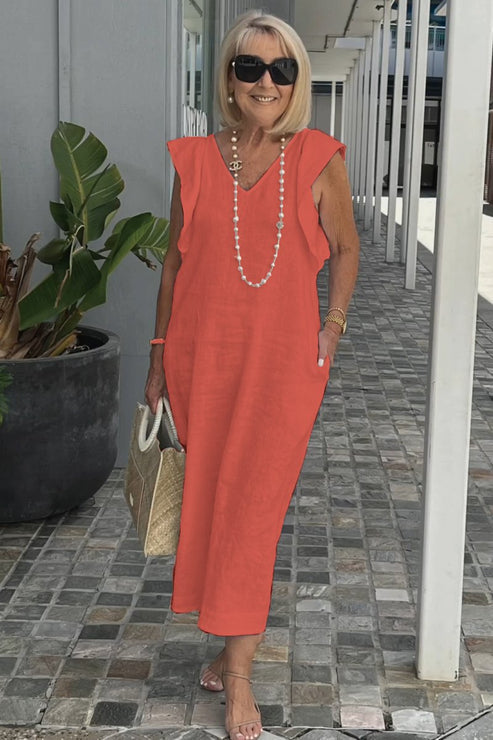LP | Abito elegante con maniche arricciate