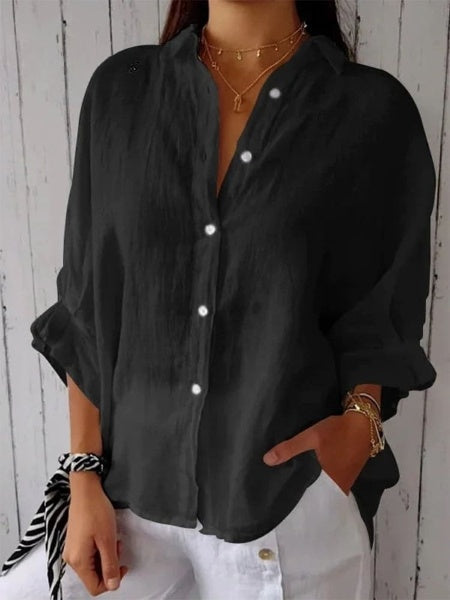 LP | Camicia casual da donna in cotone e lino
