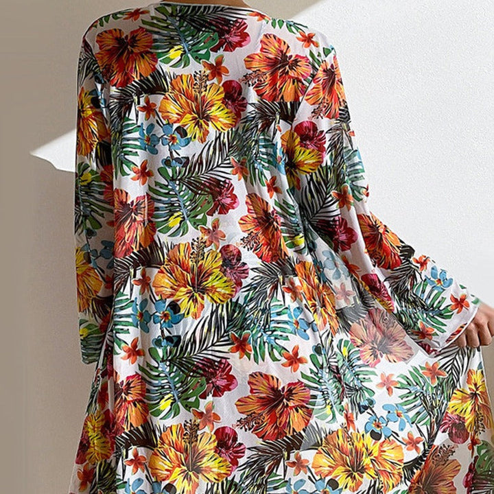 LP | Bikini 3 pezzi a fiori con copricostume