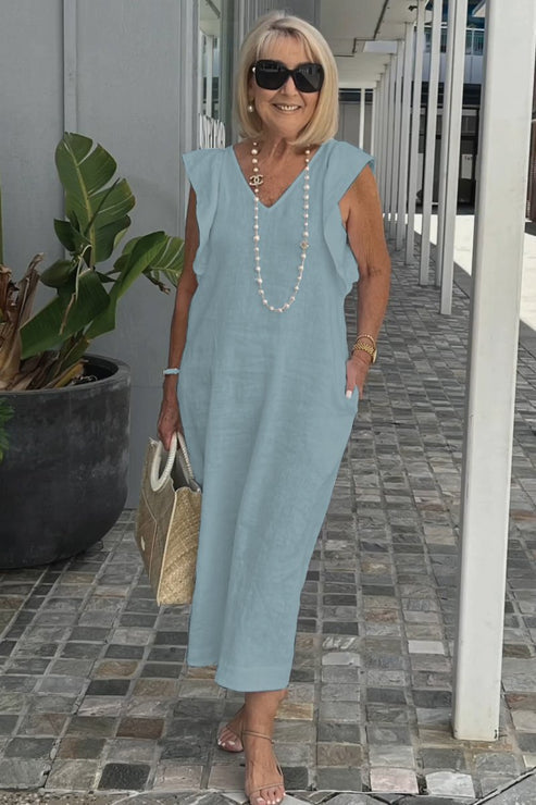 LP | Abito elegante con maniche arricciate