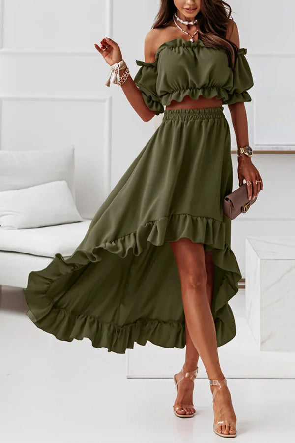 LP | Abito midi off-the-shoulder
