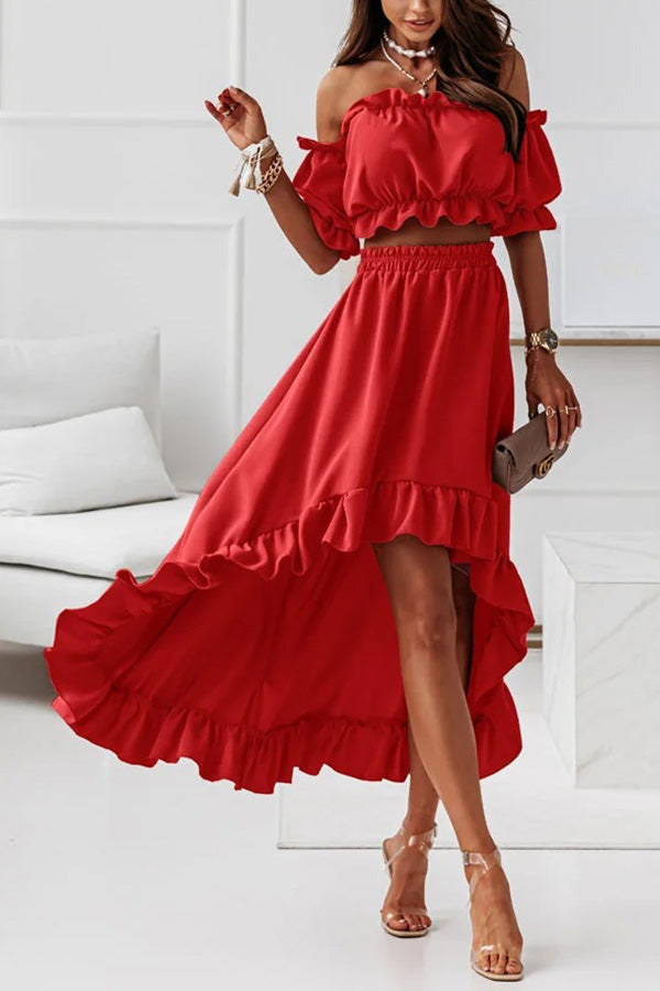 LP | Abito midi off-the-shoulder