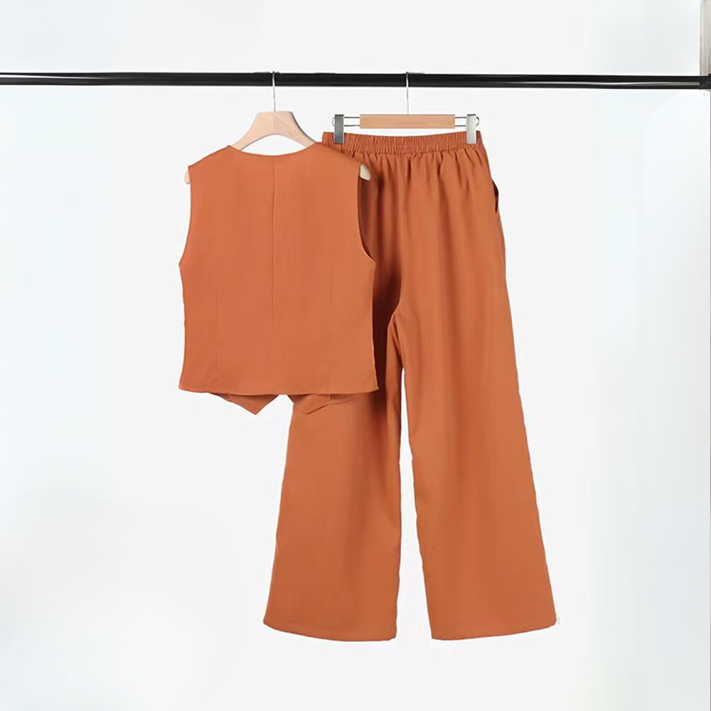LP | Set elegante per donna - top e pantaloni