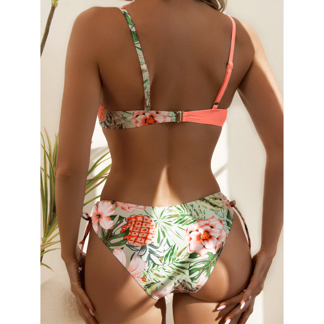 LP | Splendido bikini con motivo floreale