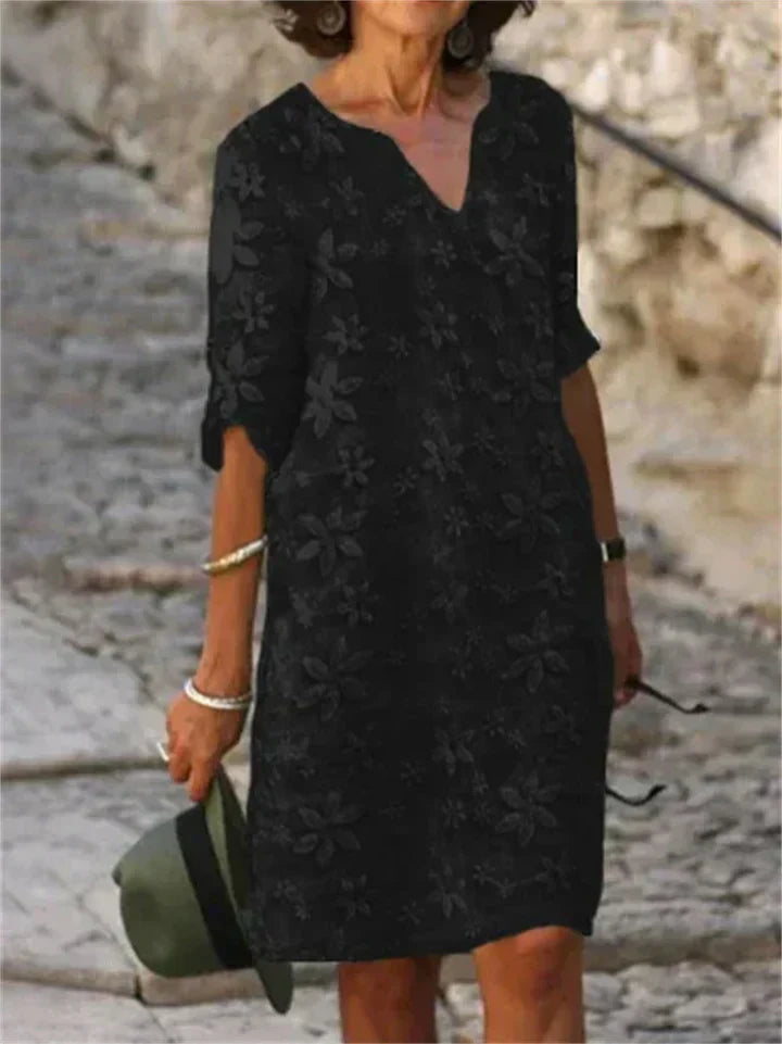 LP | Patricia -Abiti estivi con motivi floreali in cotone e lino