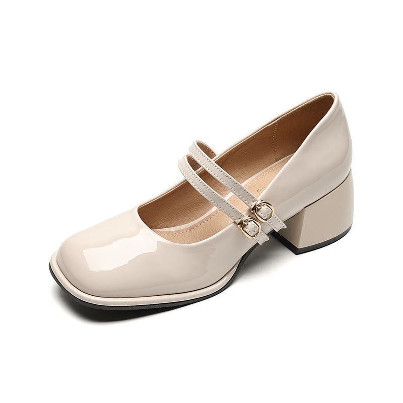 LP | Scarpe vintage con doppio cinturino e tacco a blocco