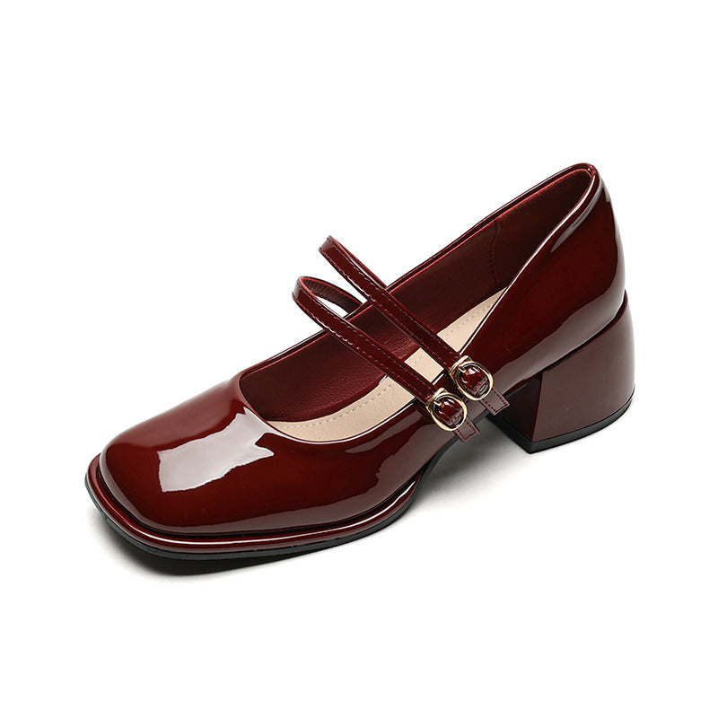 LP | Scarpe vintage con doppio cinturino e tacco a blocco