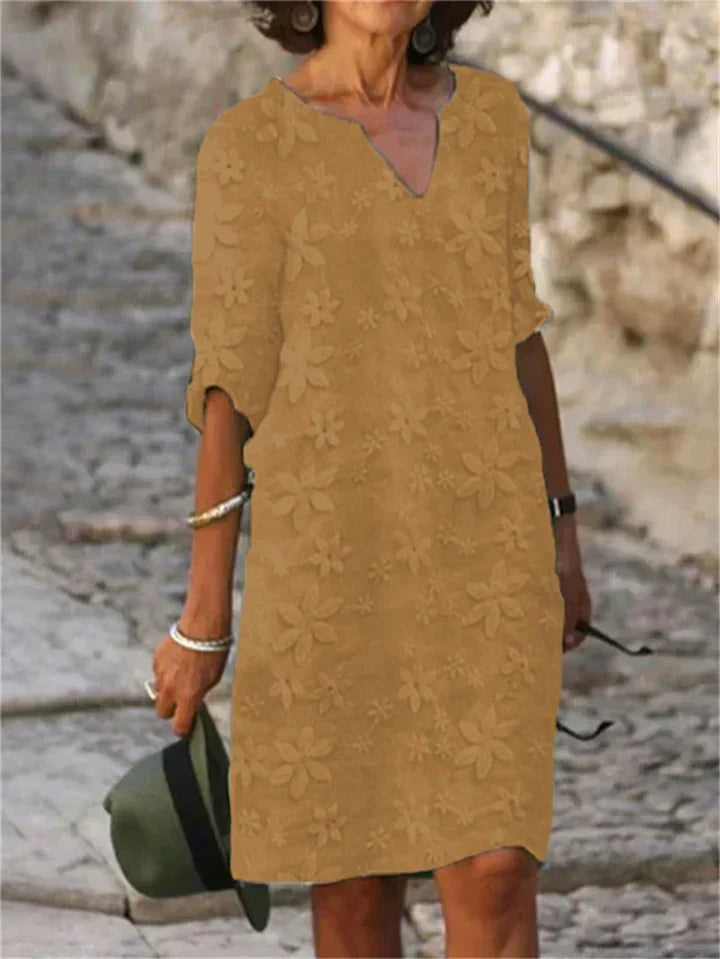 LP | Patricia -Abiti estivi con motivi floreali in cotone e lino