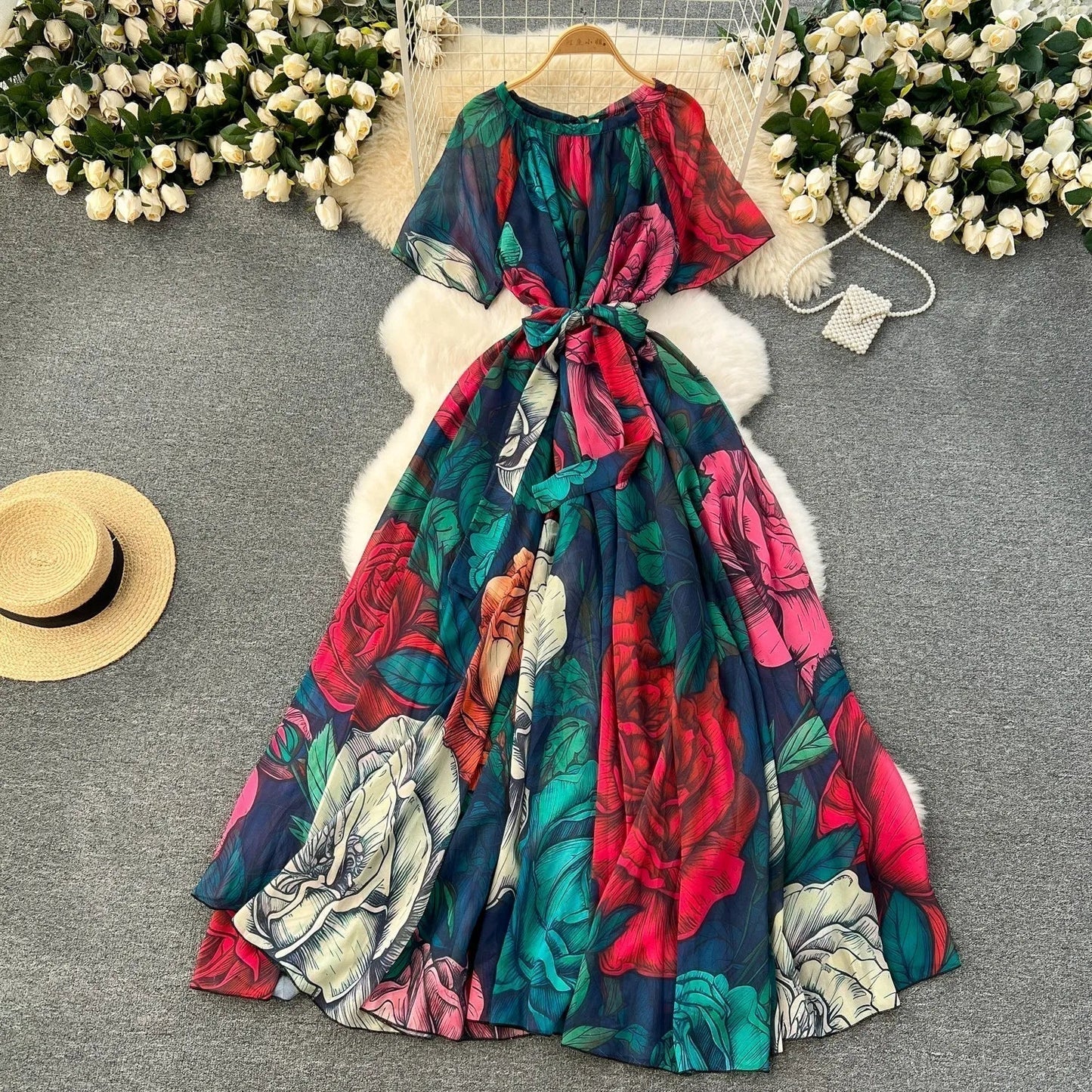 LP | Abito elegante con stampa