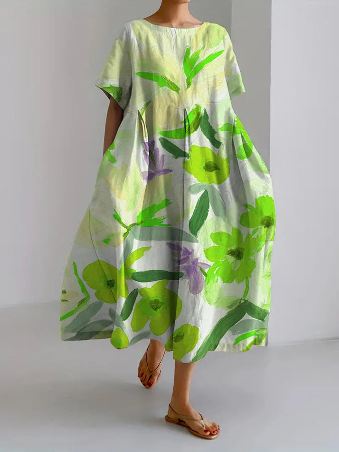 LP | Maxi abito con motivo floreale Sciolto