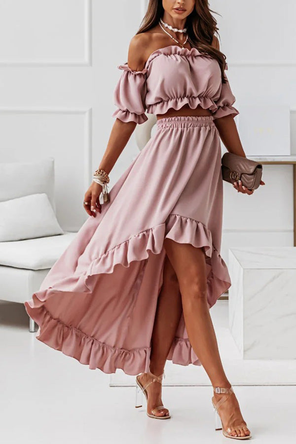 LP | Abito midi off-the-shoulder