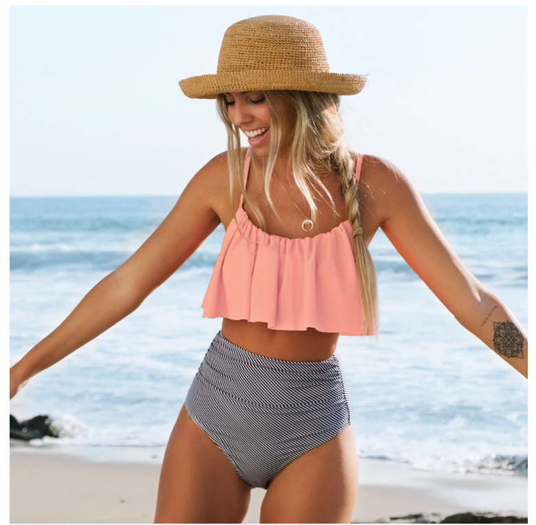 LP | Bikini colorato con volant