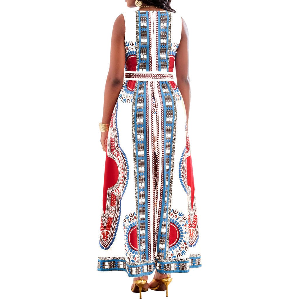 LP | Tuta con stampa africana in stile dashiki