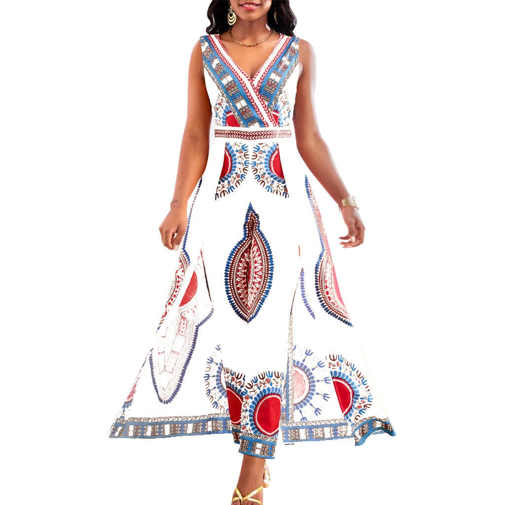 LP | Tuta con stampa africana in stile dashiki