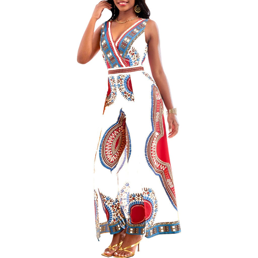 LP | Tuta con stampa africana in stile dashiki