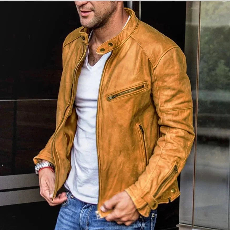 LP | Giacca in pelle streetwear alla moda