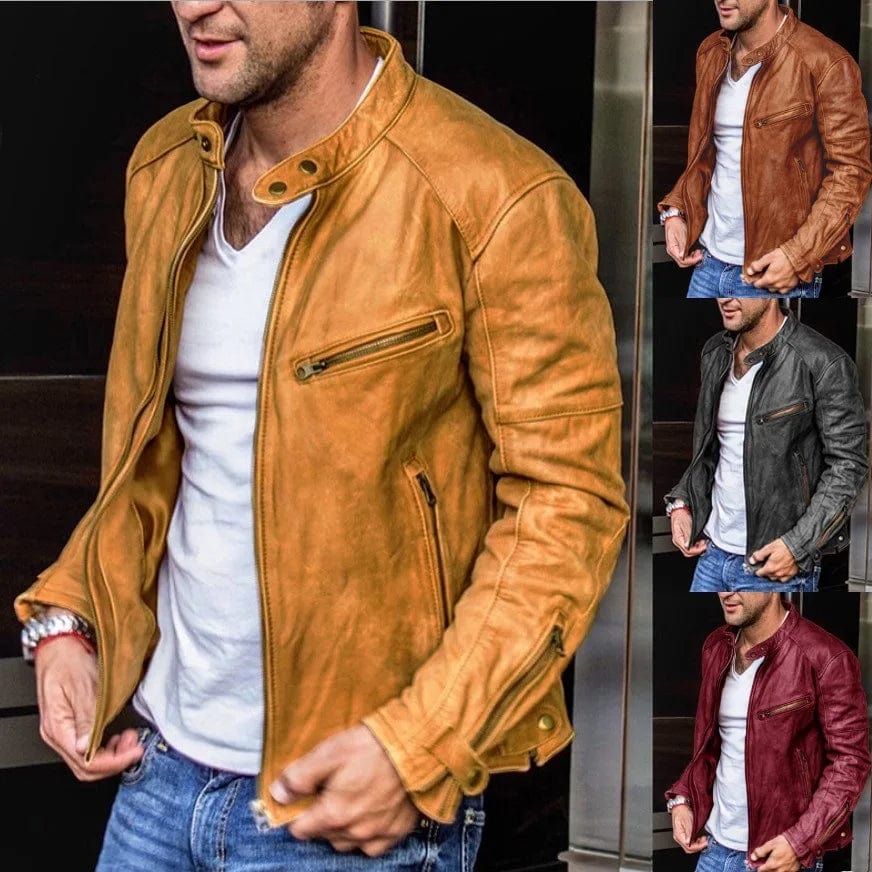 LP | Giacca in pelle streetwear alla moda