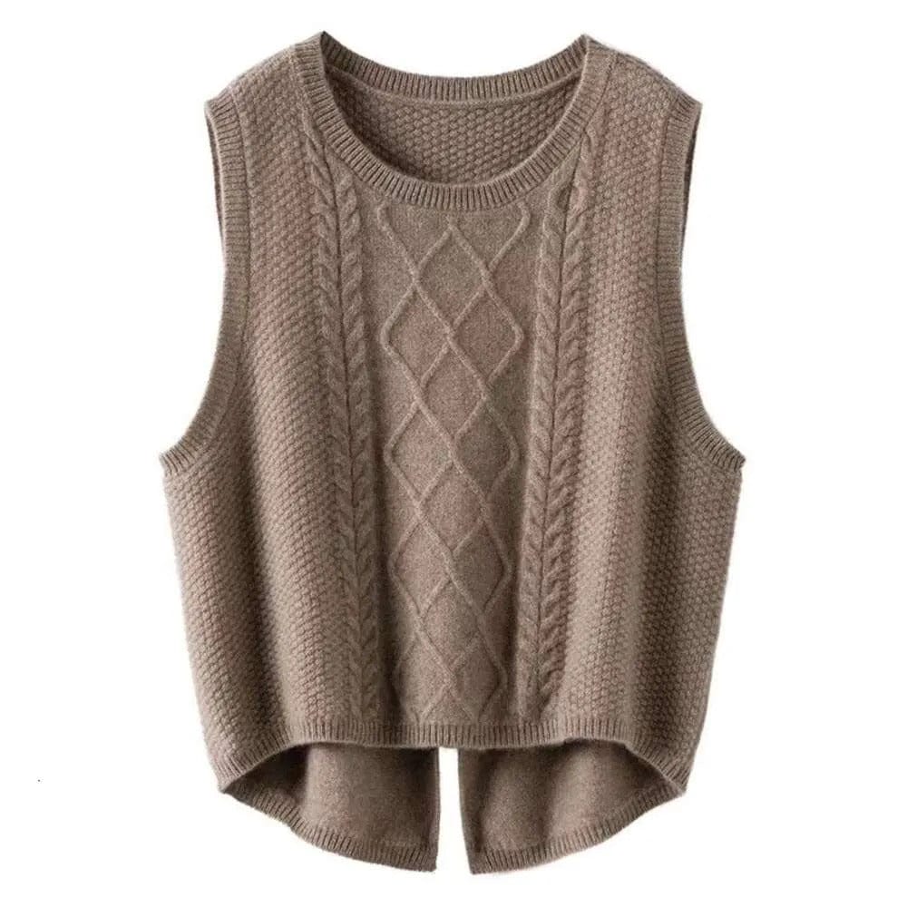 LP | Gilet a girocollo in pura lana