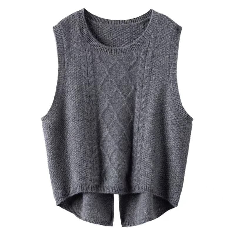 LP | Gilet a girocollo in pura lana