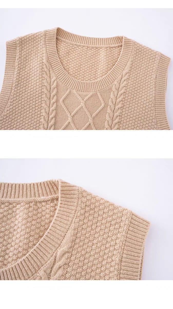 LP | Gilet a girocollo in pura lana