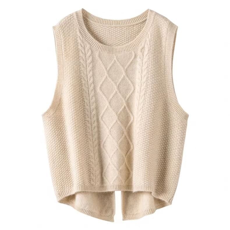 LP | Gilet a girocollo in pura lana