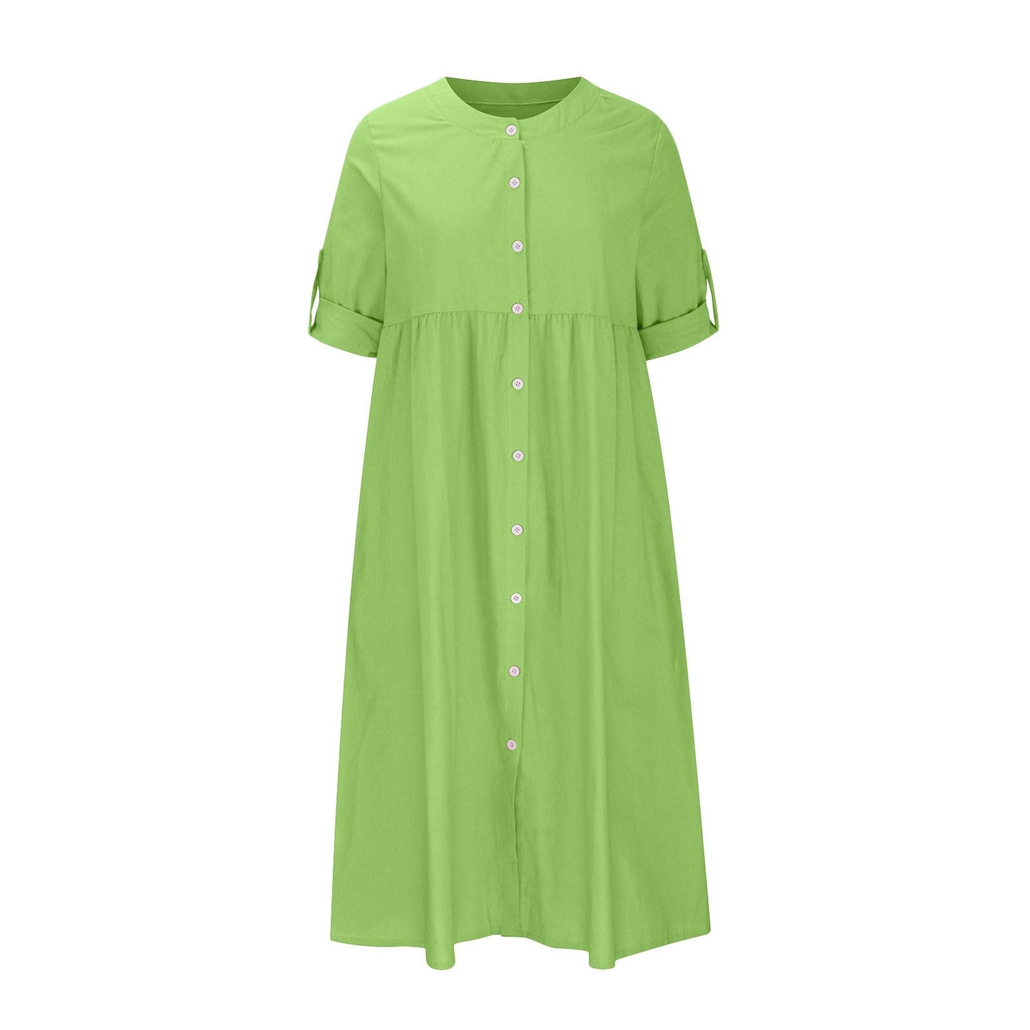 LP | Abito lungo casual in cotone e lino