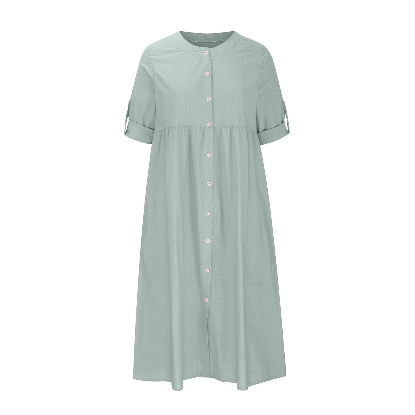 LP | Abito lungo casual in cotone e lino