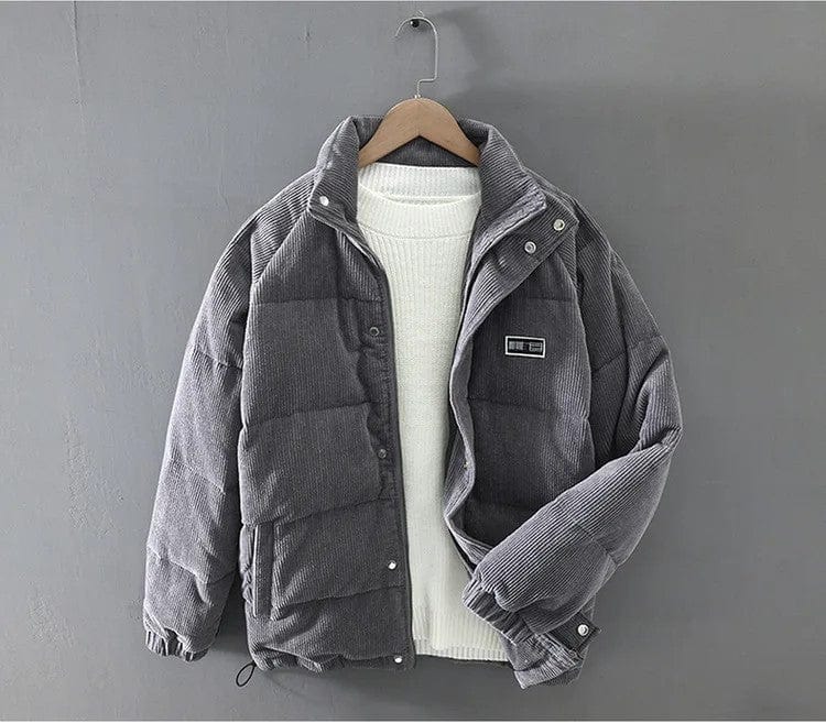 LP | Giacca moda hip-hop in velluto imbottita