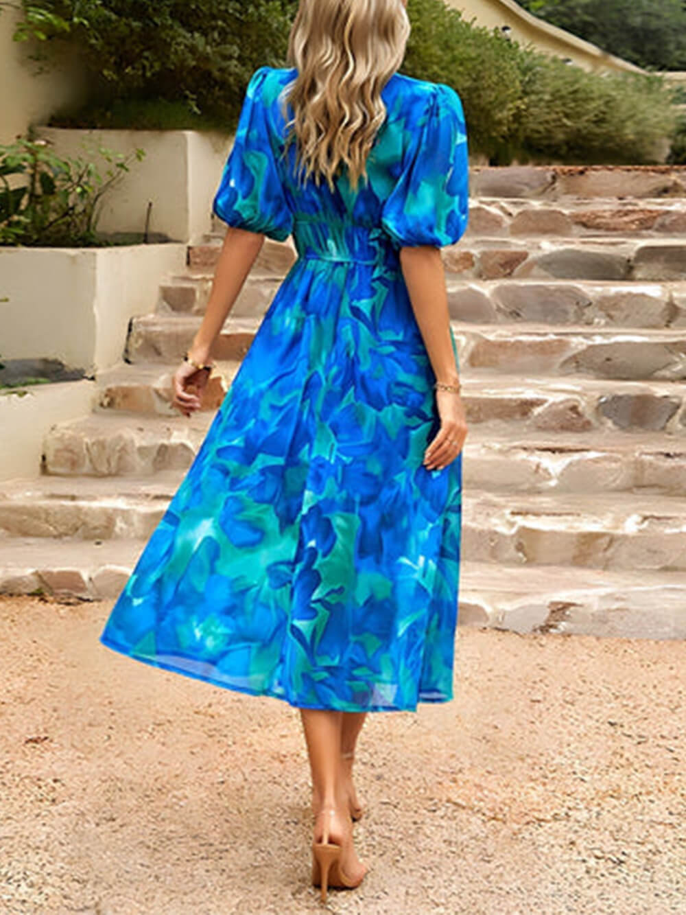 LP | Abito midi elegante con stampa