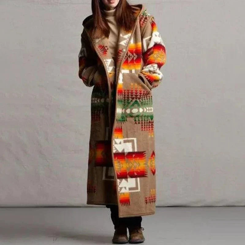 LP | Cappotto lungo in stile etnico