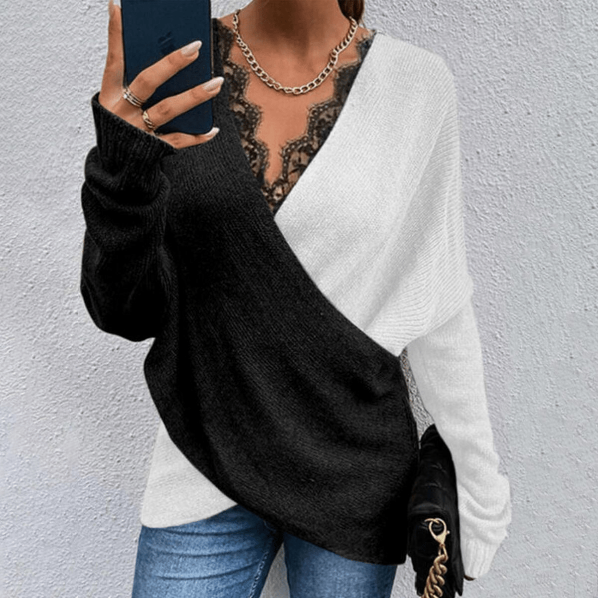 LP | Lavigne - Maglia di pizzo casual