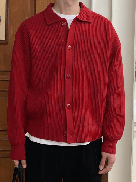 LP | Cardigan con risvolto