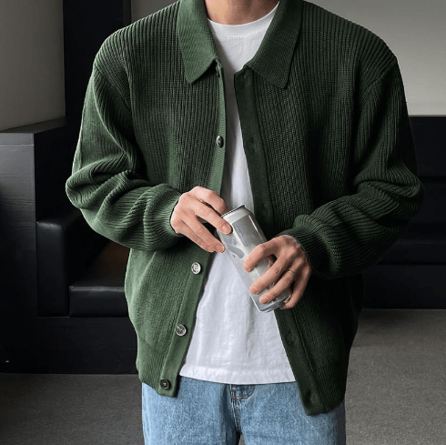 LP | Cardigan con risvolto
