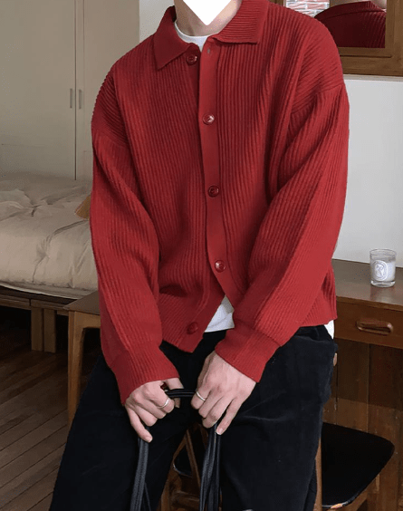 LP | Cardigan con risvolto