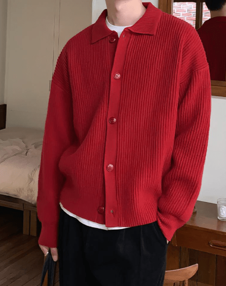 LP | Cardigan con risvolto